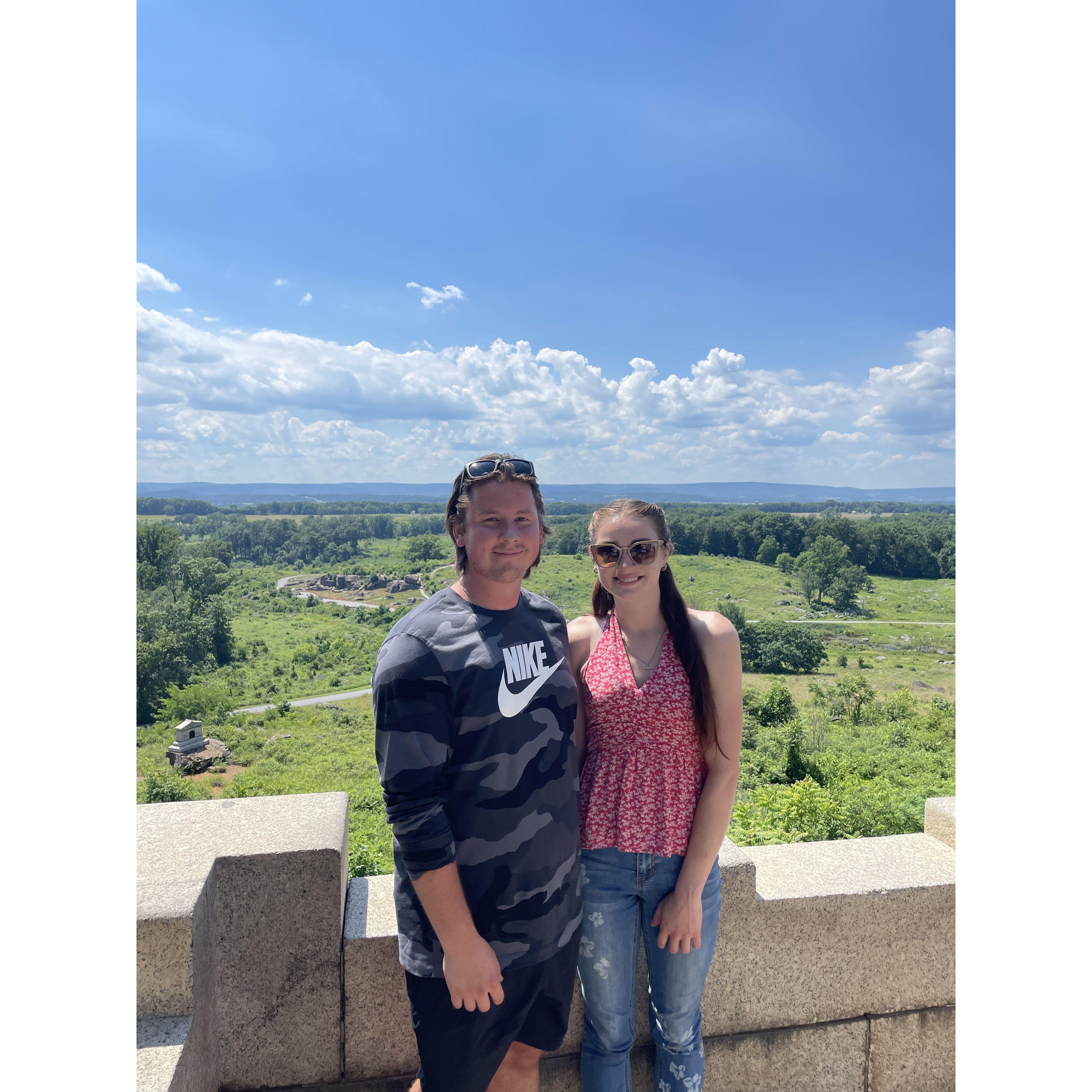 June 25th 2022 First trip to Gettysburg together