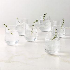 CB2 Muse Double-Highball Glasses Set of 6