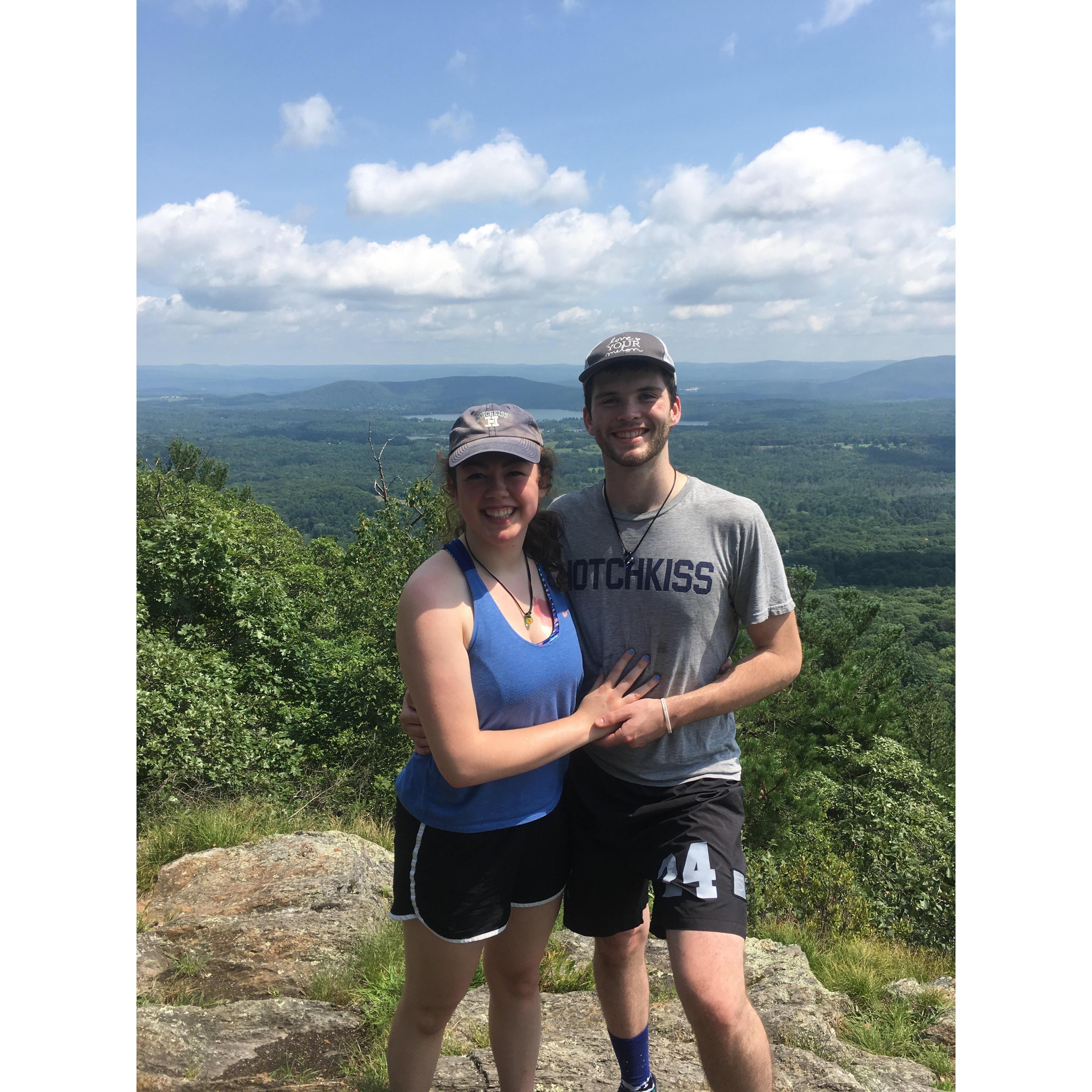 From my first summer trip in Connecticut! This was also our first hike together