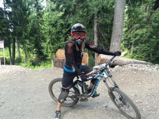 We downhill bike. It's fun.