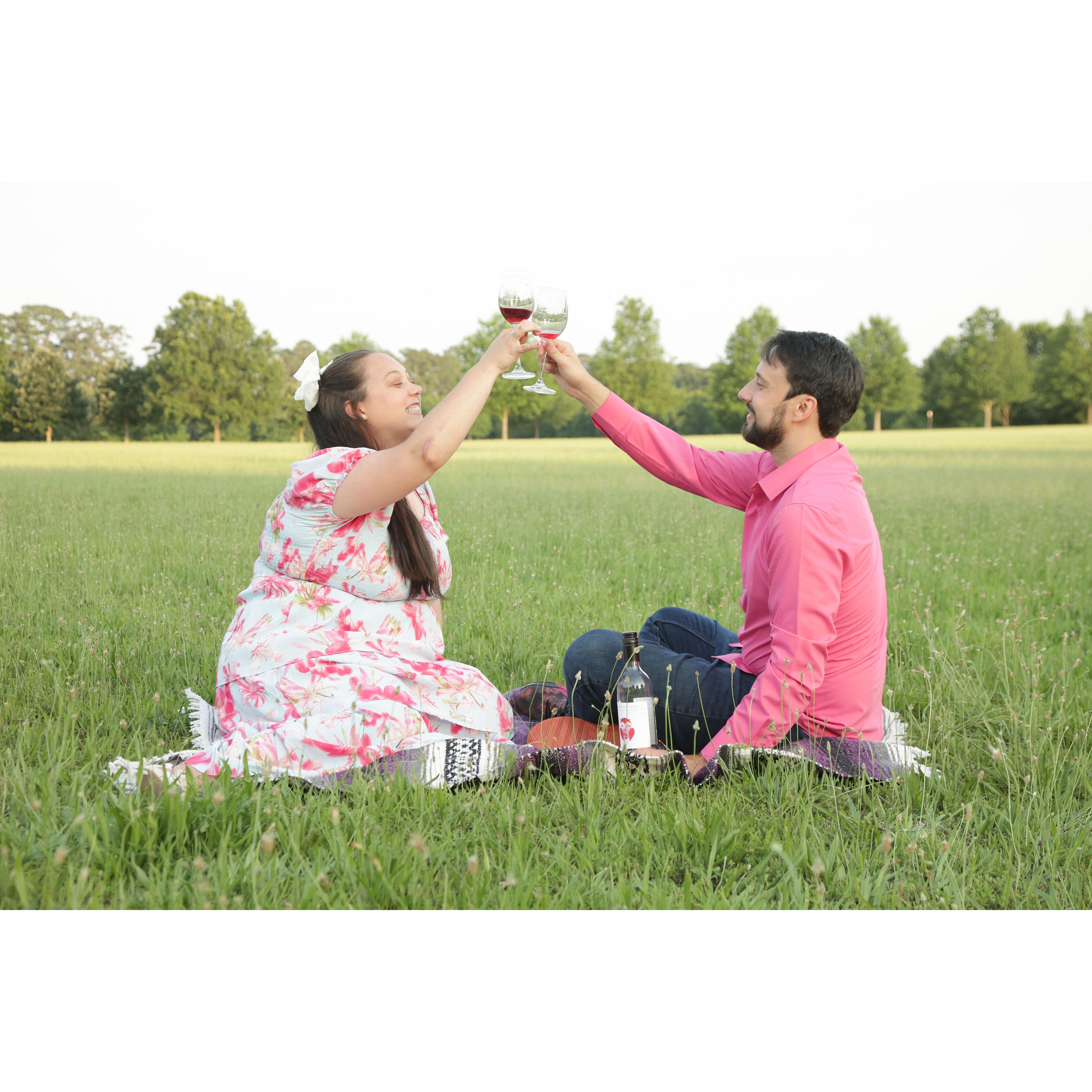 Cheers to getting engaged