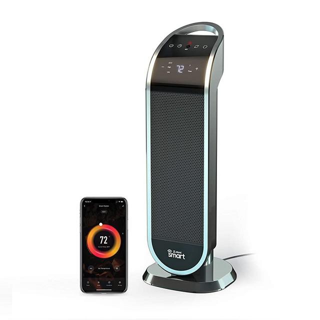 Atomi Smart WiFi Portable Tower Space Heater - 2nd Gen, 1500W, Oscillating, 750 Sq. Ft. Coverage, Compatible with Alexa, Google Assistant and the Atomi Smart App