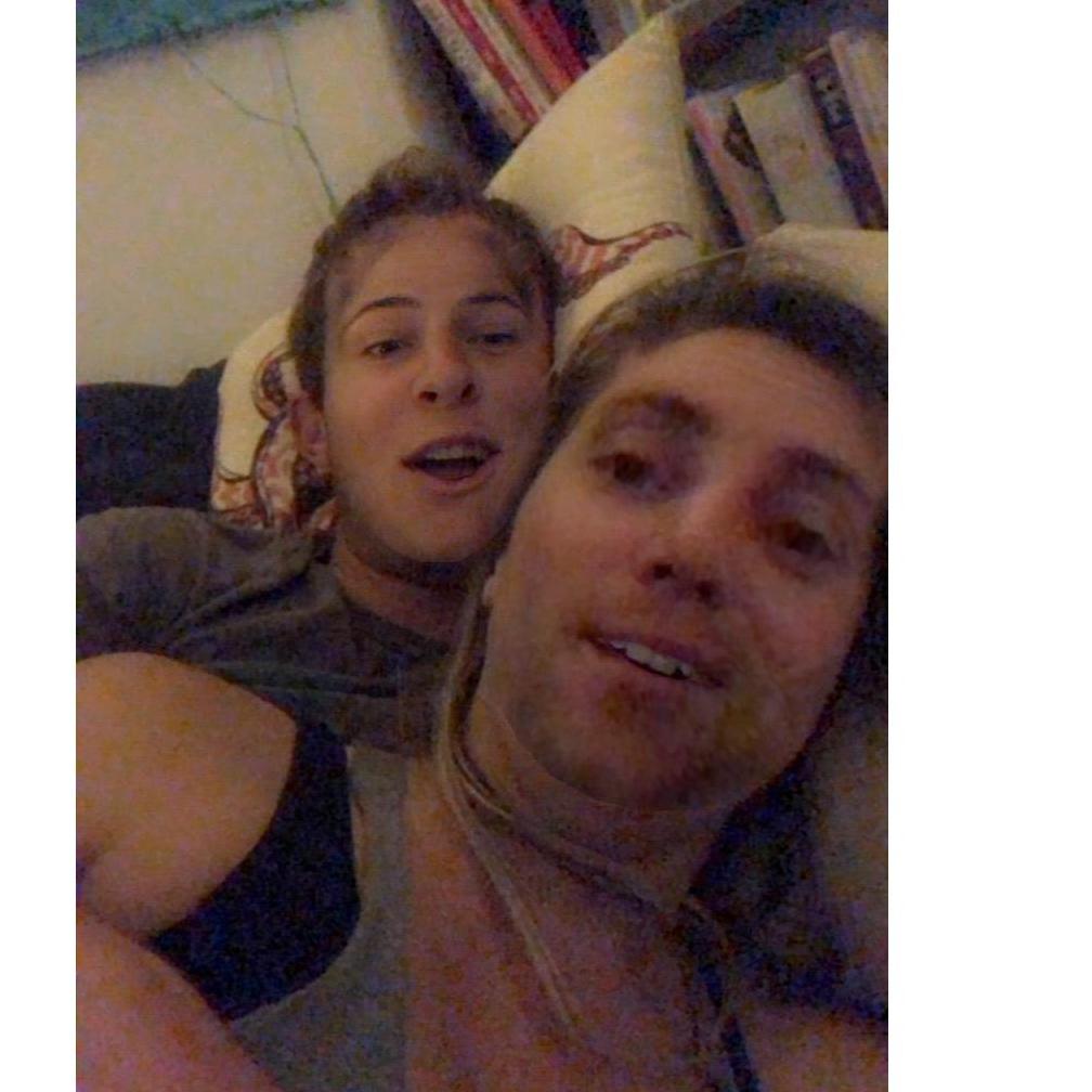 Being silly on the couch is definitely a favorite past time of ours.