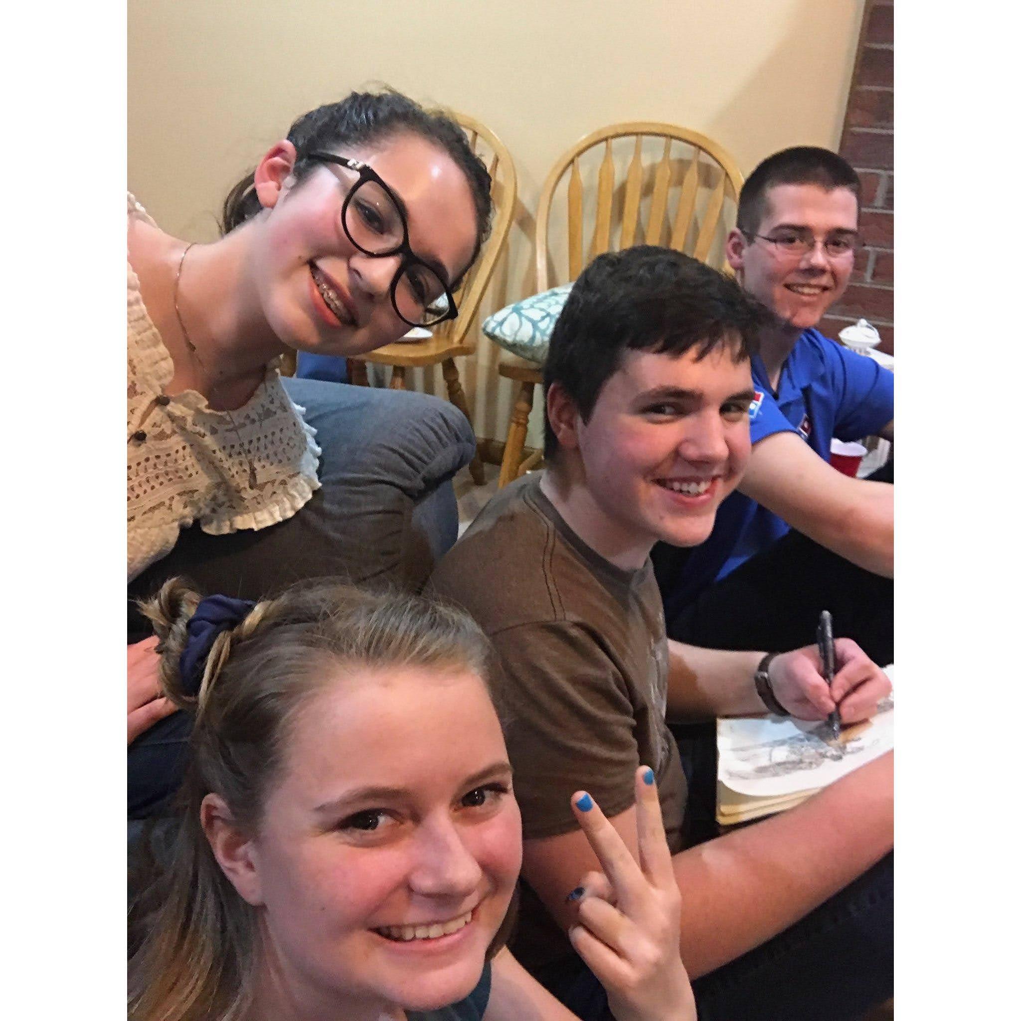 This was taken at Pastor Pete's house right after we became friends in 2018.