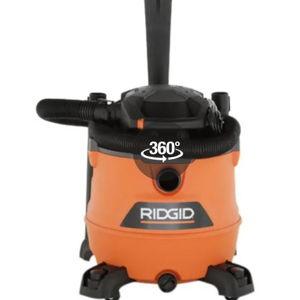 16 Gal. 6.5 Peak HP NXT Shop Vacuum Wet Dry Vac with Detachable Blower, Filter, Locking Hose and Accessories HD 1600