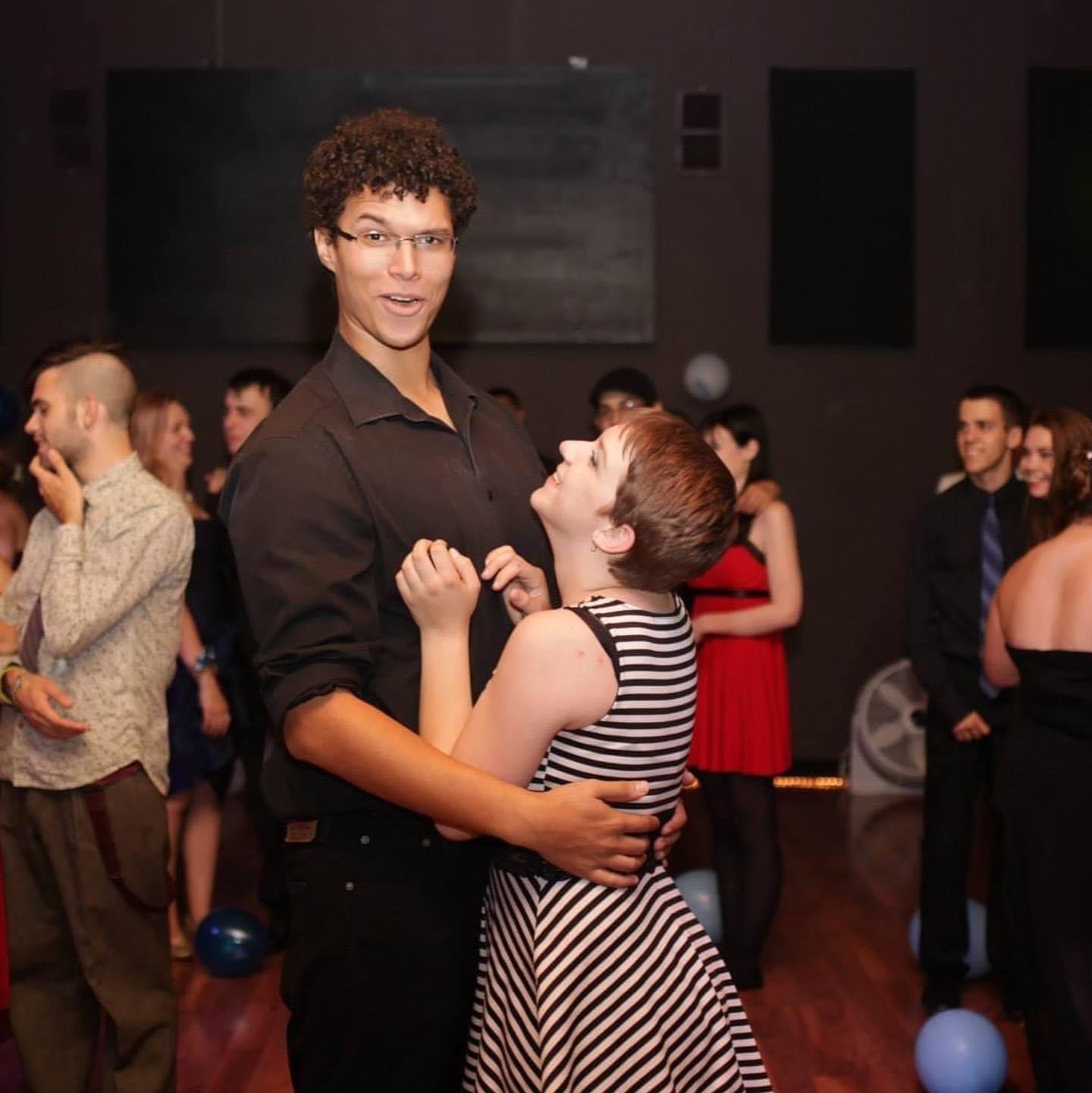 Evan embraced Mandy’s swing dancing lifestyle and accompanied her to many events even though he always claimed to have two left feet.