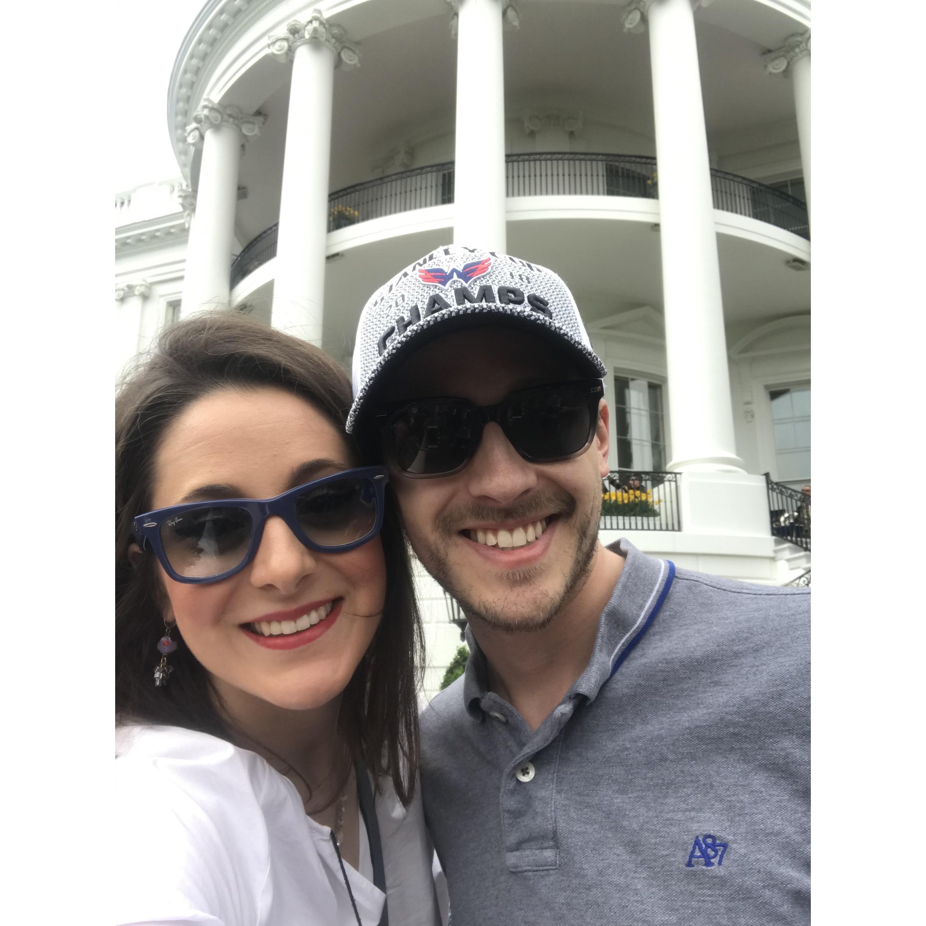 Another trip to the White House. Again, the occupant at the time sucked. Cameron tried bringing some champion energy into the place.