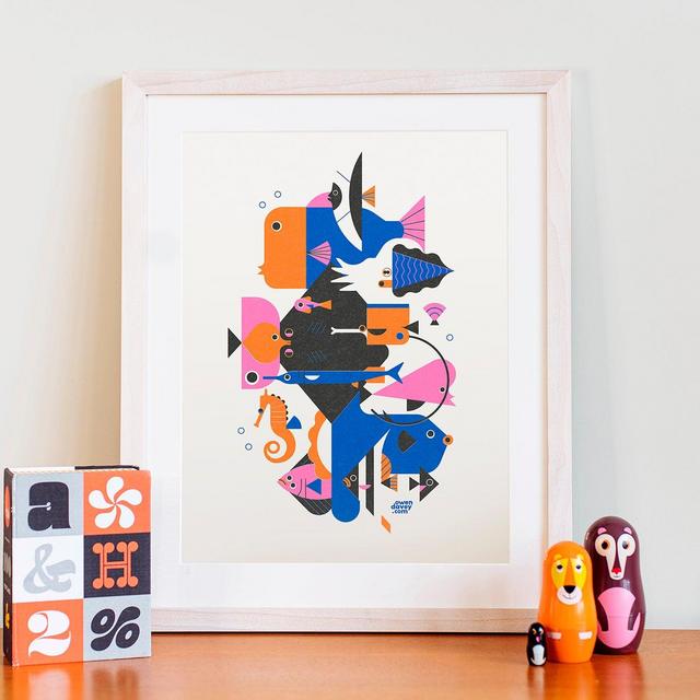 Fish Riso – Screen Print