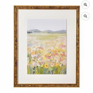 Beautiful by Drew Framed Vintage Floral Field Wall Art