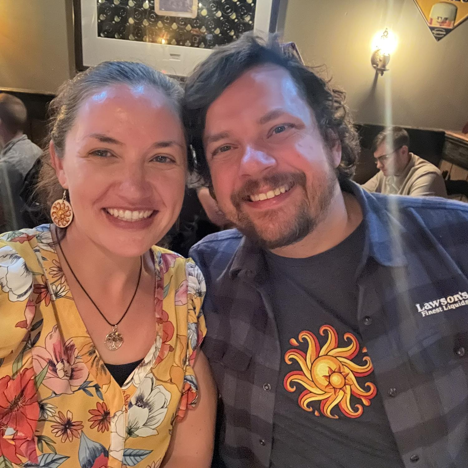 Celebrating Stephen’s birthday at a Lawson’s tap takeover event at Publick House, the birthday boy’s favorite beer hall (just call us Lawson’s reps 😂 ☀️)