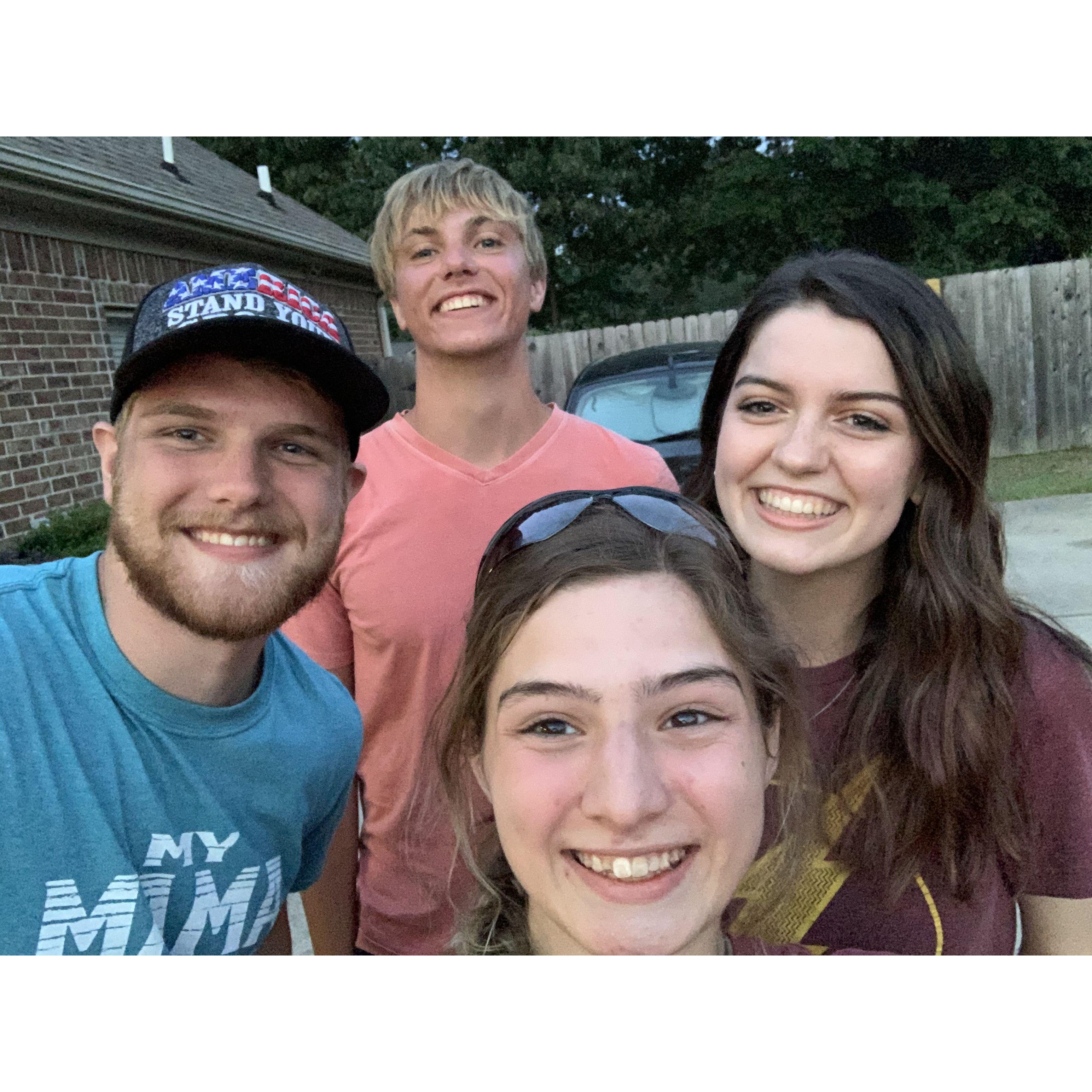 2021. Right after we met, their whole class went to Florida together and on the way back, Skylar tagged along with Evelyn and Abraham to see me