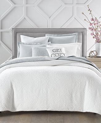 Charter Club Lace Medallion Cotton Sateen 3-Pc. King Duvet Cover Set, Created for Macy's