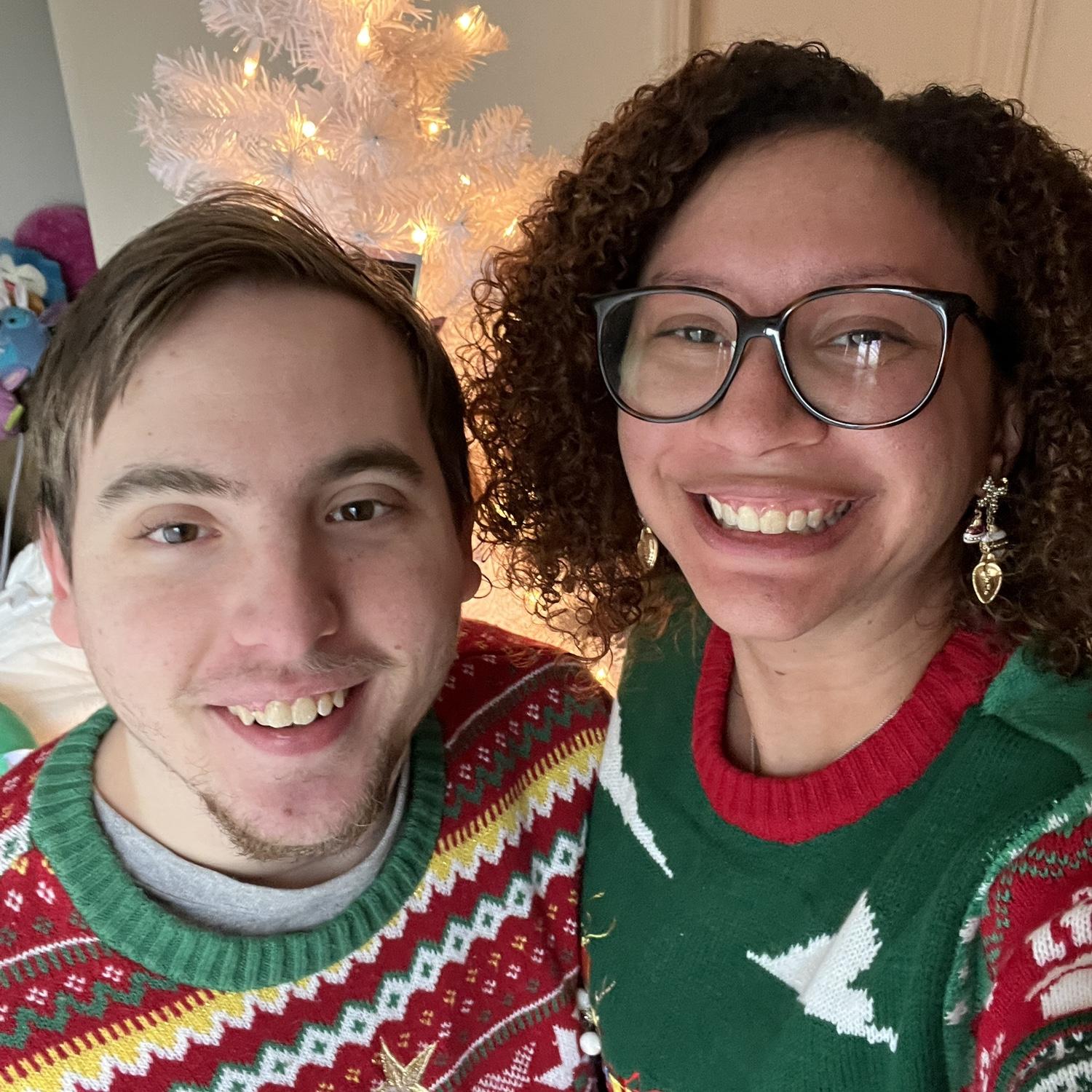 2024 Christmas Day in our ugly sweaters