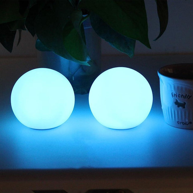 YESIE 2Packs Floating Pool Lights,Rechargeable 3-Inch LED Orb Lamp,150°F Duable Material,Bathtub Accessories,16 Colors,Remote Control,3 Timers,Fortune Teller Ball, Hot Tub Light