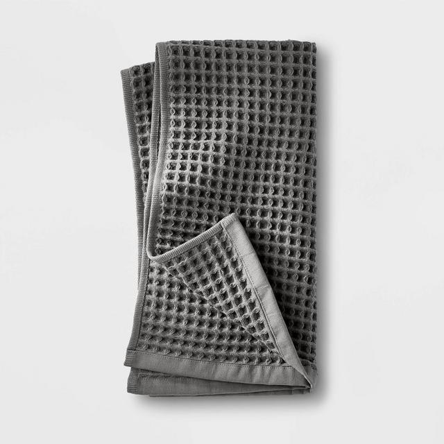 Waffle Hand Towel Dark Gray - Casaluna™
