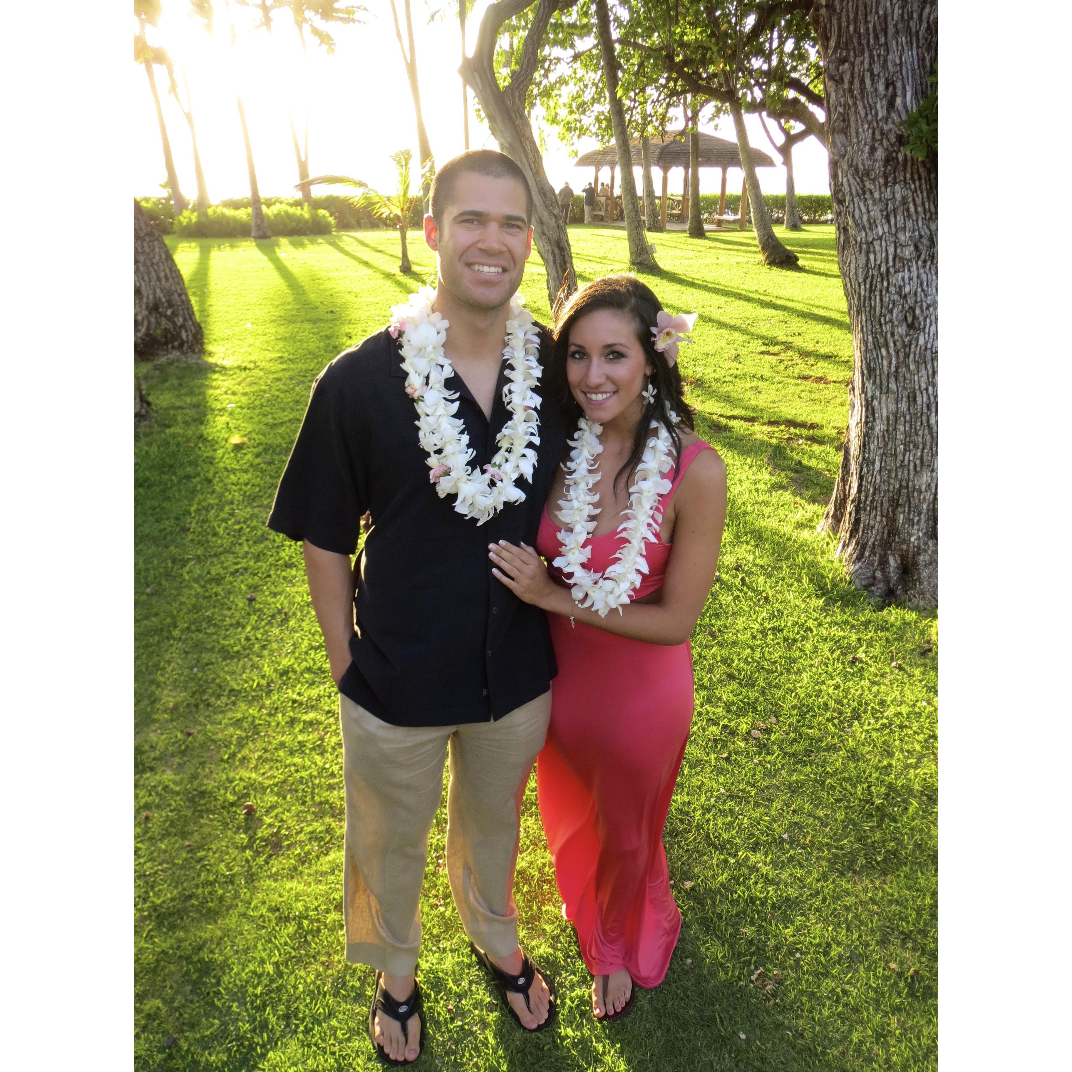 Our first trip to Hawaii together for the #finhousewedding. So beautiful!