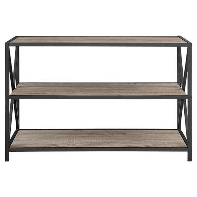 40" Industrial Wood Bookcase - Saracina Home