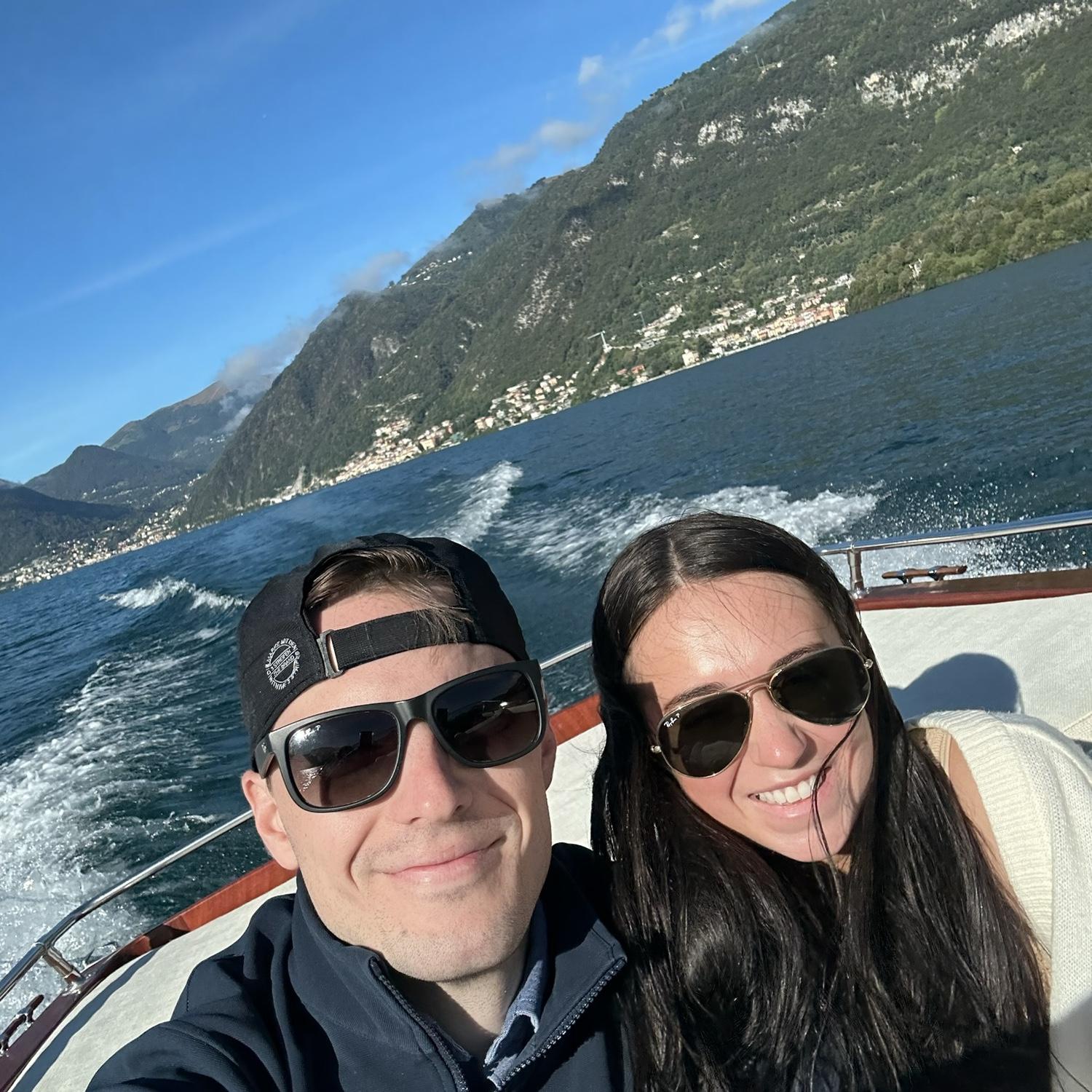 Boating in Lake Como