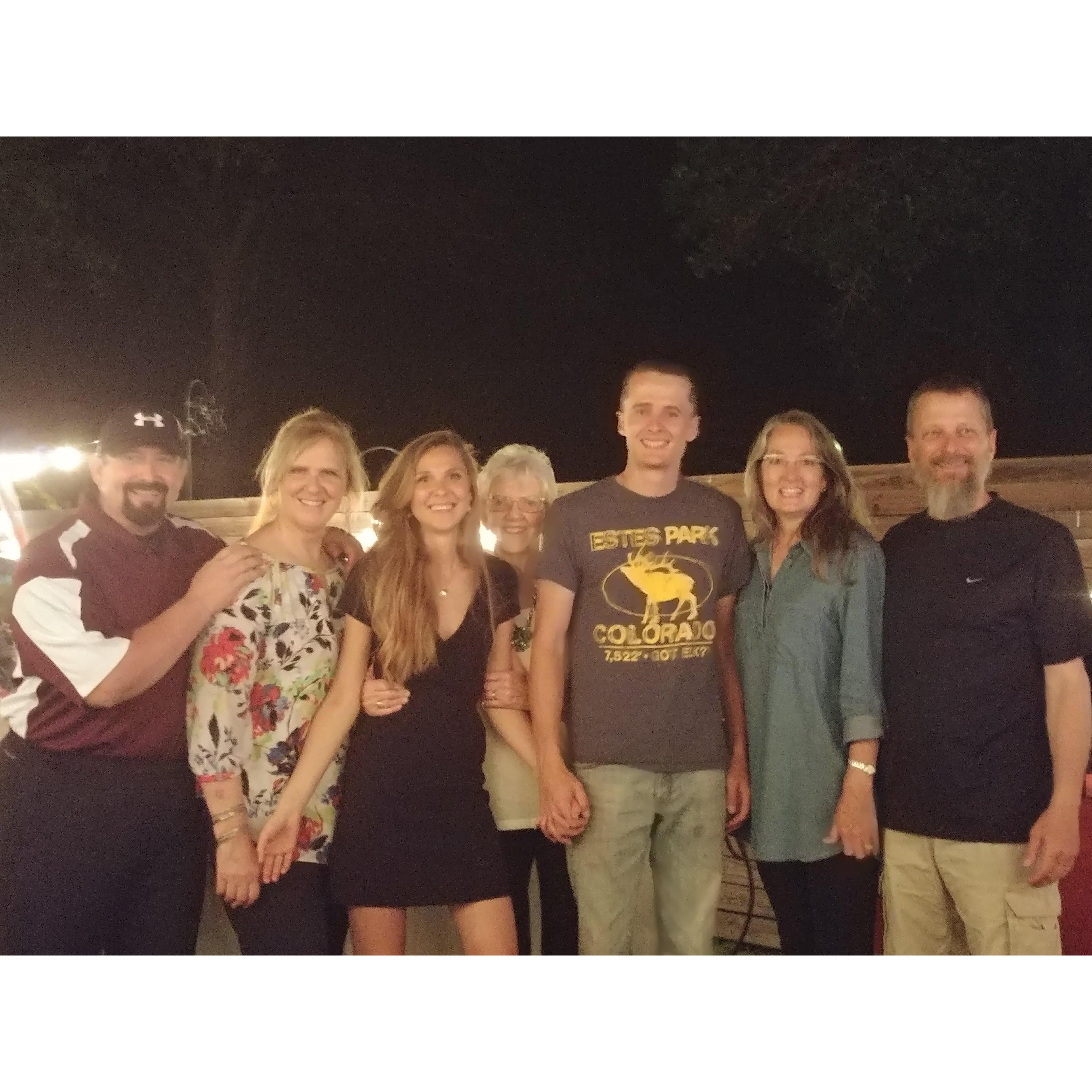 College Graduation party with family- May 2018