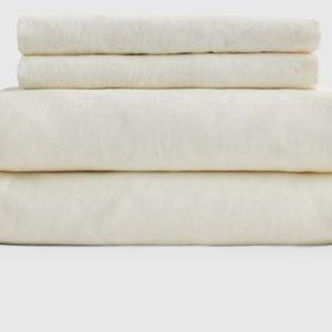 Organic Brushed Cotton Sheet Set - Ivory, King