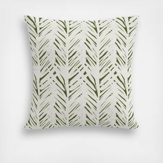 Brush Palm Outdoor Throw Pillow