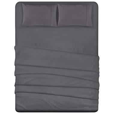 Utopia Bedding 4-Piece California King Bed Sheets Set (Grey)