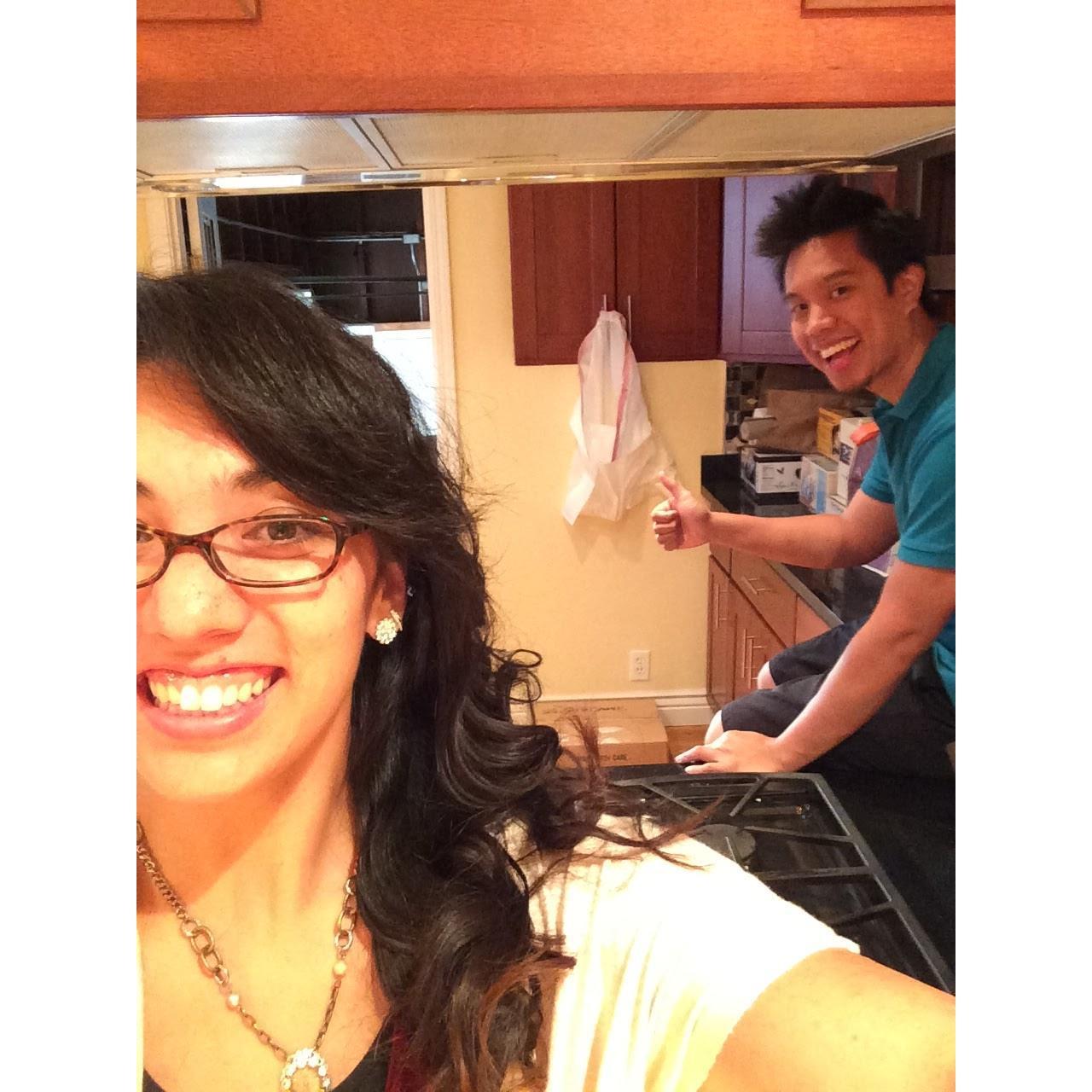When we bought our first home!