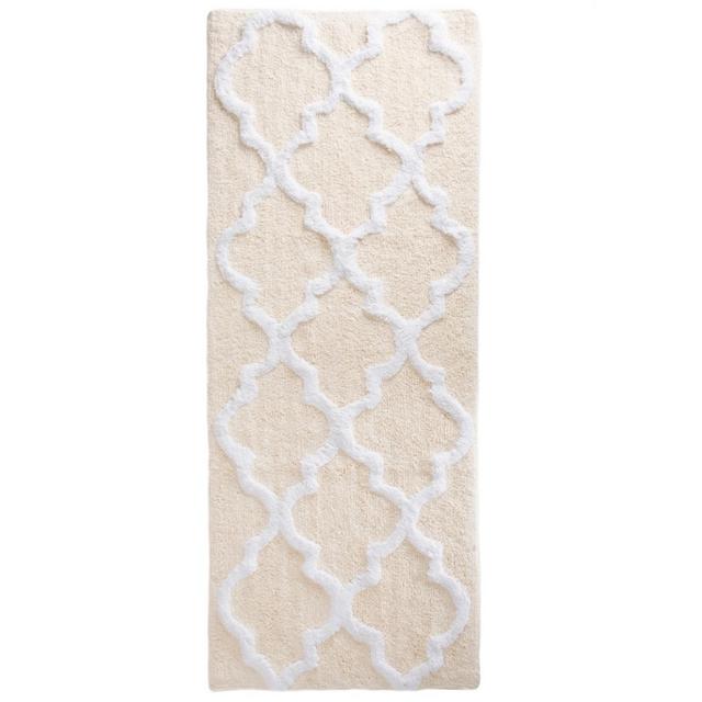 Trellis Bath Mat Cream - Yorkshire Home