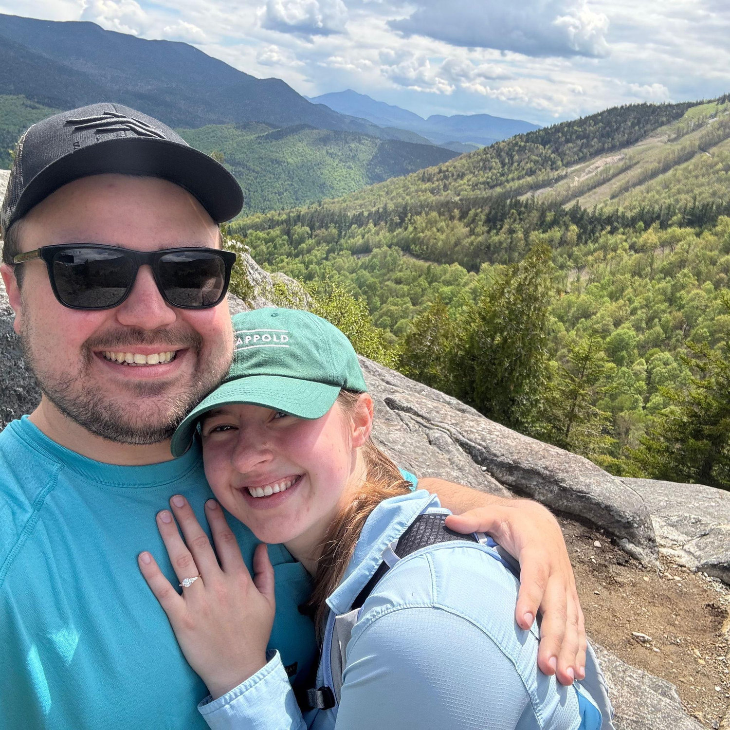 Proposal on mountaintop in the Adirondacks