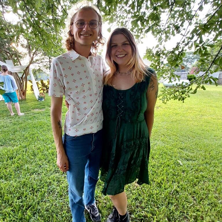 Attending a backyard wedding in Buna, Texas!