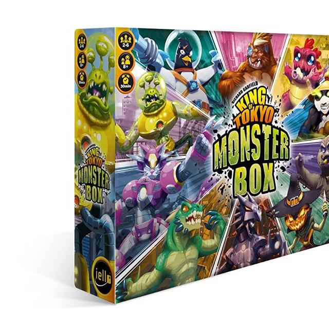 IELLO King of Tokyo Monster Box, Strategy Board Game, 2-6 Players, Ages 8+, 30 Minute Playing time, All King of Tokyo expansions Included