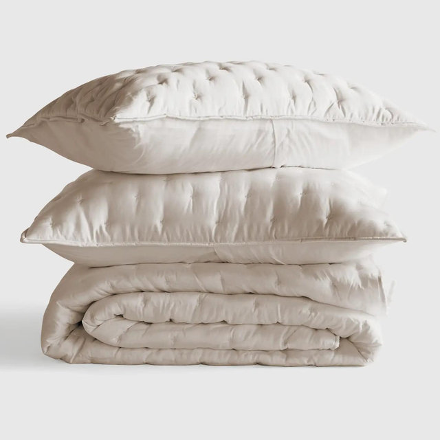 Bamboo Dream Quilt Set - Sand, King/Cal King