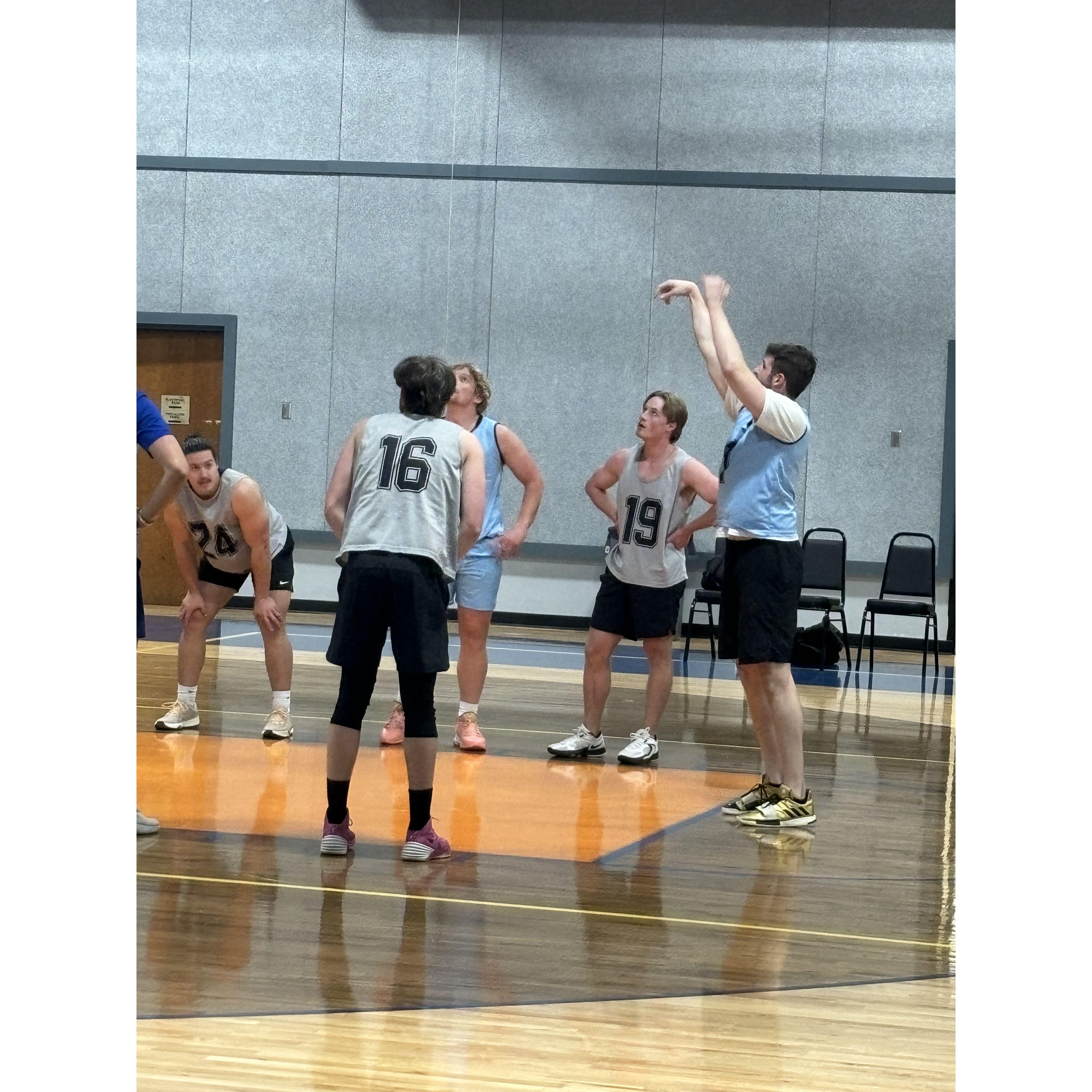 Hobie playing basketball, where it all started lol