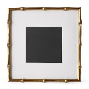 AERIN Gilded Bamboo Gallery Frame, 8" X 8"