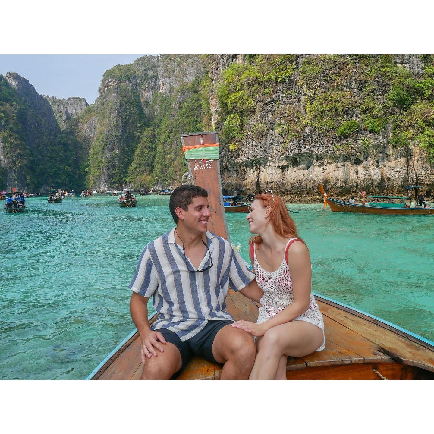 The morning before we got engaged in Thailand!
