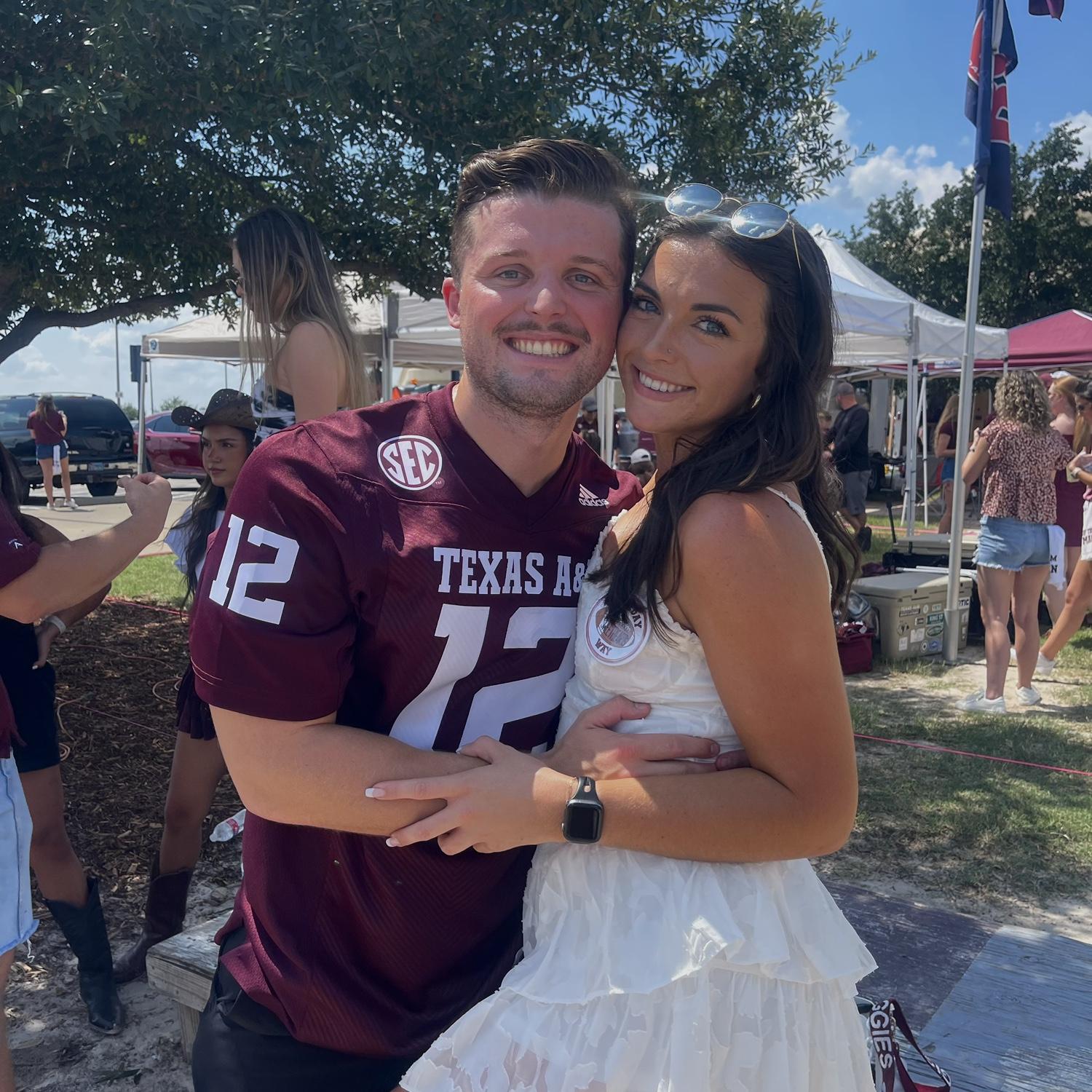 Our first Aggie football game together!