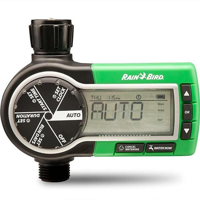 Rain Bird 1ZEHTMR Professional Grade Electronic Digital Hose End Timer/Controller, One Zone/Station, Battery Operated