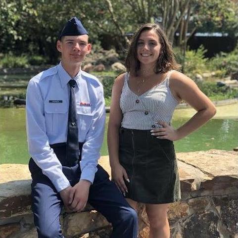 Shayla flew to Texas to visit Alex after he finished basic training