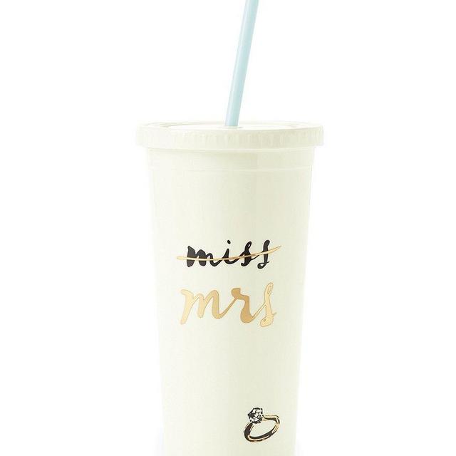 kate spade new york Miss to Mrs. Insulated Tumbler with Straw