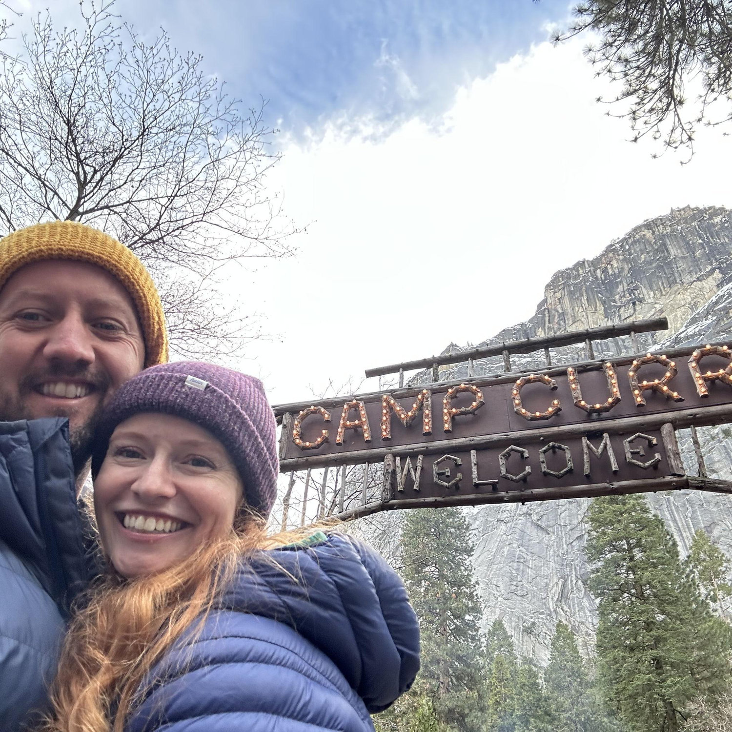 We stayed at Camp Curry in Yosemite.