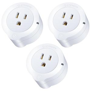 Etekcity 3 Pack Voltson Wi-Fi Smart Plug Mini Outlet with Energy Monitoring, No Hub Required, ETL Listed, White, Works with Alexa, Google Assistant and IFTTT