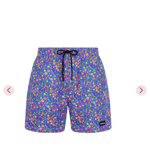Men's Swim Trunks - Electric Bloom