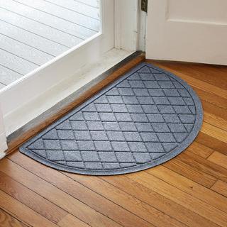 WaterHog Argyle Indoor/Outdoor Half Round Door Mat