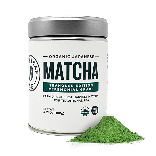 Jade Leaf Organic Ceremonial Grade Matcha Green Tea Powder - Authentic Japanese Origin - Teahouse Edition Premium First Harvest (3.53 Ounce)
