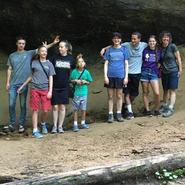 Laura's first Durbin family photo. Red River Gorge, July 2019.