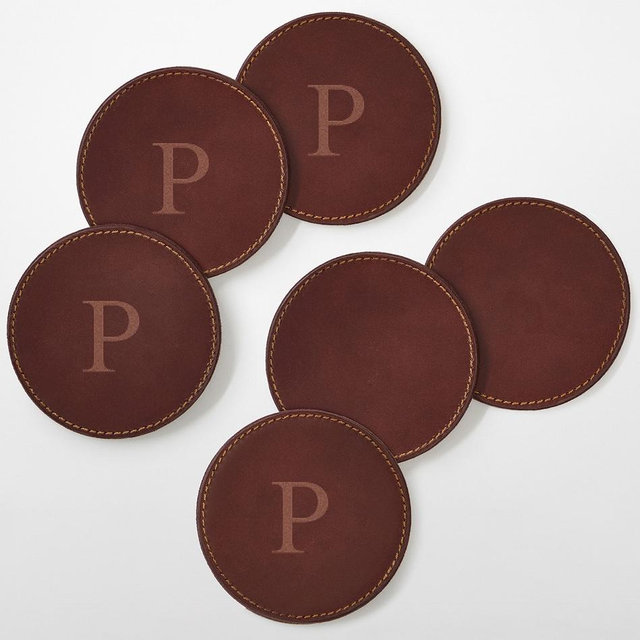 Manhattan Leather Coasters, Set of 6