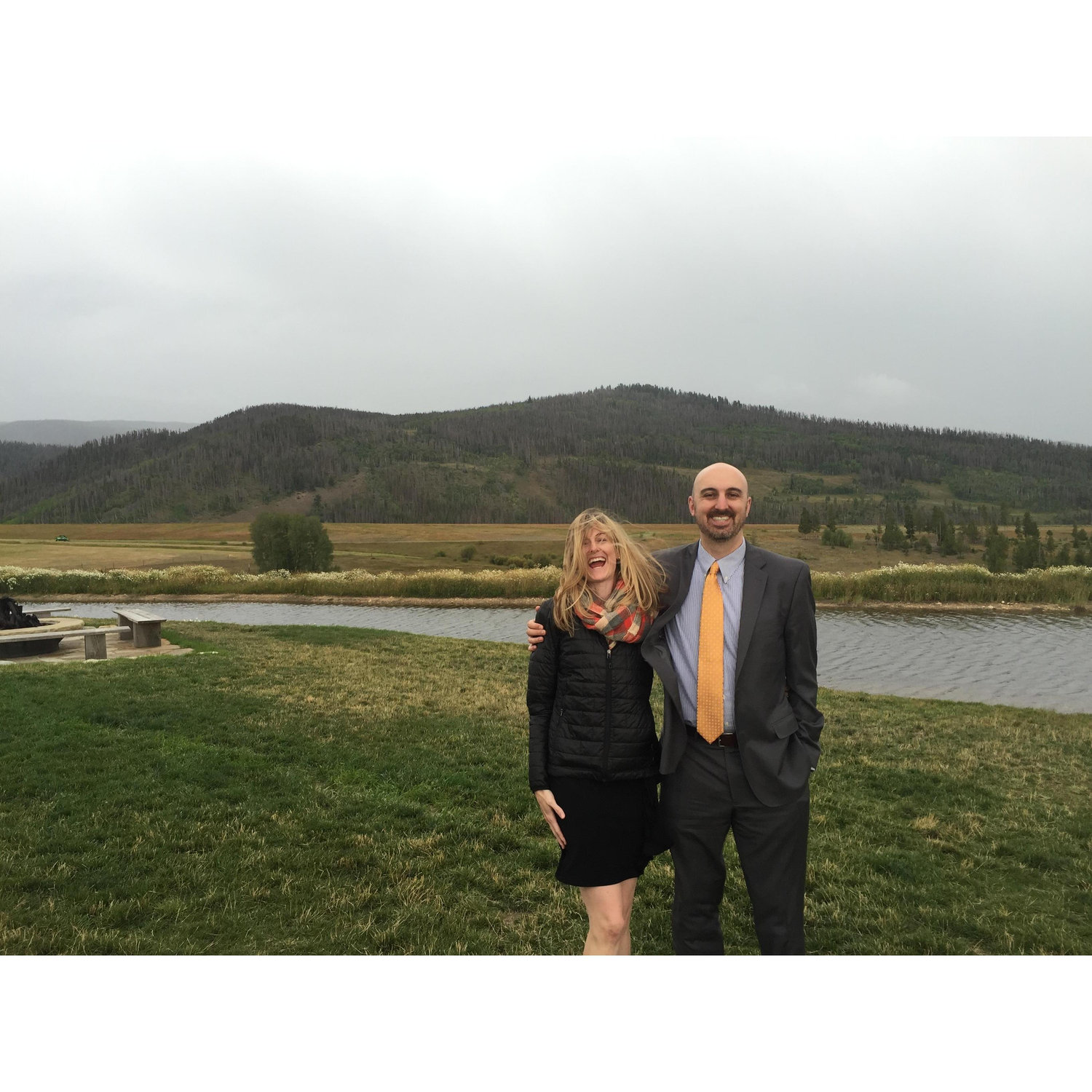 At a wedding near Grand Lake, CO. August, 2016.