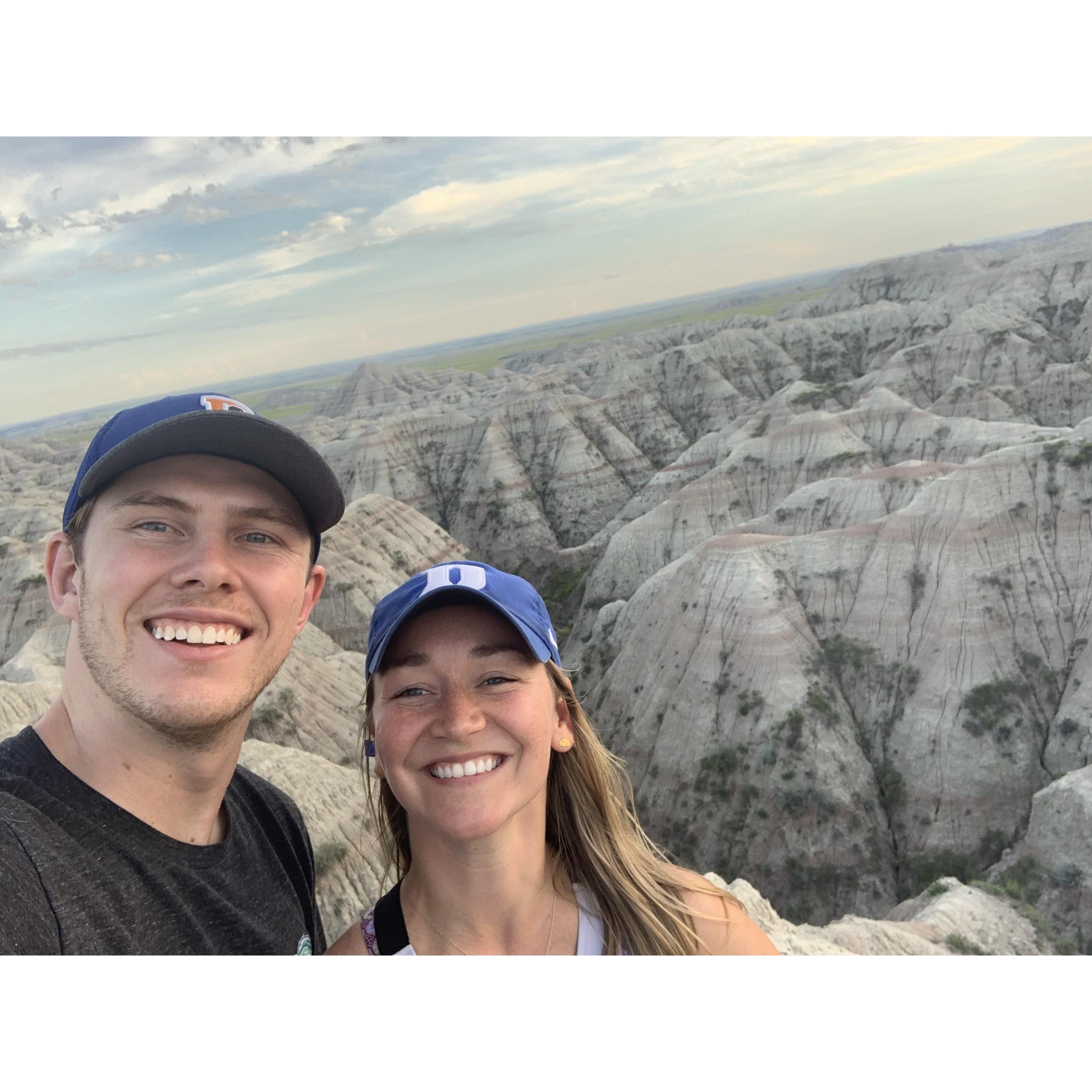 Driving cross-country and stopping at National Parks along the way, Badlands National Park, South Dakota