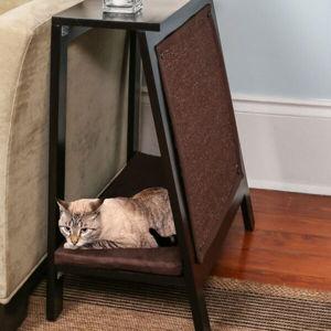 A-Frame Cat Bed - espresso color