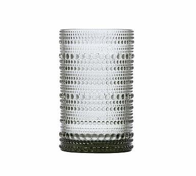 Jupiter Beaded High Ball Glass, Set of 6 - Smoke